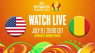 Full Basketball Game | USA v Mali | FIBA U17 Women's Basketball World Cup 2022