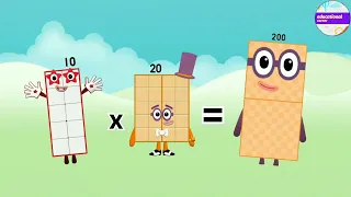 Master Multiplication: Unlock the Secrets of Numberblocks' 20 Times Table @preschoollearning110