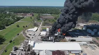 Drone: Fire at Pinova Plant in Brunswick