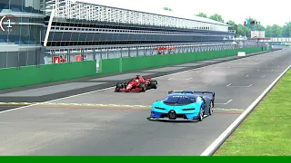 Ferrari F1 2018 VS Bugatti Vision Gran Turismo-Monza
