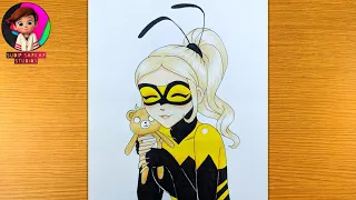 How to Draw Queen Bee Fan Art from Miraculous Tales of Ladybug & Cat Noir