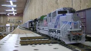 Long HO scale train FAST