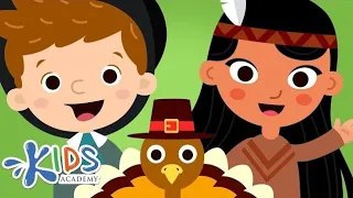 Thanksgiving Story for Kids - The First Thanksgiving Cartoon for Children | Kids learning game