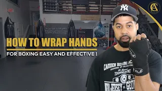 HOW TO WRAP HANDS FOR BOXING EASY AND EFFECTIVE !