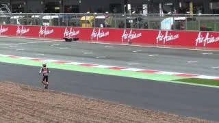 Marc Marquez losing his bike at Silverstone 2011.m2ts