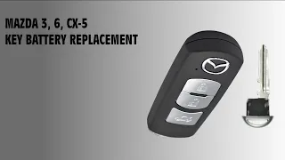 Wymiana baterii w kluczyku Mazda 3, 6, CX-5/ Mazda 3, 6, CX-5 key battery replacement