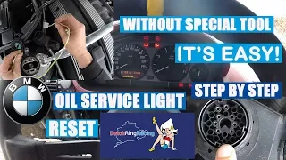 How to reset BMW oil service light without special tool - E30, E34, E36, E39, Z3, X5, M5
