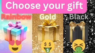 Choose your gift challenge - Rainbow, Gold and Black #challenge #quiz #gift