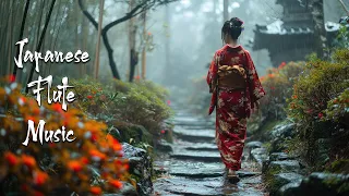 Peaceful Rainy Evening - Japanese Flute Music For Meditation, Healing, Deep Sleep, Stress Relief