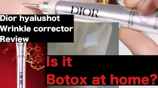 Is Dior Hyalushot wrinkle corrector Botox replacement???