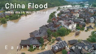 EarthPedia News | China Floods Street China Flooding August 2020 || Three Gorges Dam Update Flood