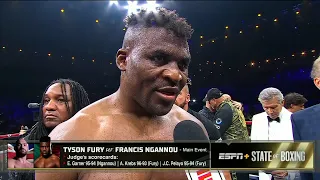 Francis Ngannou Wants to Run It Back With Tyson Fury | POST FIGHT INTERVIEW