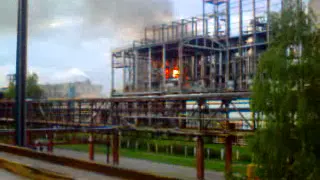Пожар в ОАО "Химпром", перекись водорода.