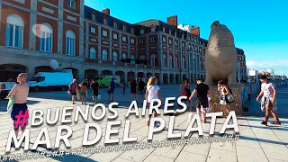 Recorriendo MAR DEL PLATA EN VERANO I BUENOS AIRES I ARGENTINA I 4K Walking Tour VLOG