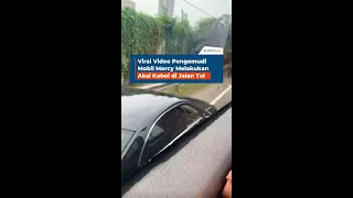 Viral Video Pengemudi Mobil Mercy Melakukan Aksi Koboi di Jalan Tol