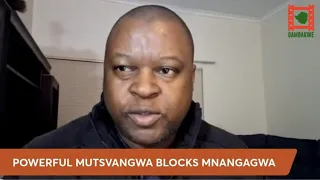 WATCH LIVE: Powerful Mutsvangwa blocks Mnangagwa