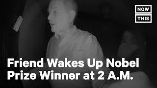 Caught on Camera: Neighbor Wakes Up Nobel Prize Winner | NowThis