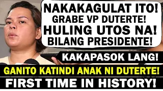 BREAKING NEWS! PRES. BONGBONG MARCOS! NAGULAT SA HULING UTOS NI SARA DUTERTE! PANGULO NG PILIPINAS!