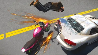 GTA 4 Motorcycle Crashes Ragdoll Compilation Ep. 122