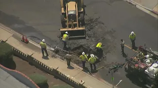 Vista water main break causes road closures