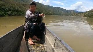 Pesca en el rio Cauca (Represa Hidroituango)