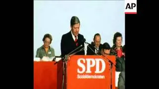 SYND 13 11 75 WEST GERMAN CHANCELLOR SCHMIDT SPEAKS AT SPD CONGRESS IN MANHEIM