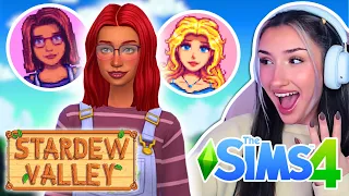 Making the Stardew Valley Bachelorettes in The Sims 4