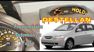 Transmision Falla U0401 P0141 Hold Destella Chevrolet Aveo