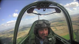 Spitfire cockpit view