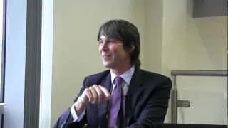 Television scientist Brian Cox gives a personal interview to the University of Huddersfield