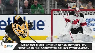 Marc McLaughlin On Bruins Debut And Goal, 'I Lived That Moment 100 Million Times'