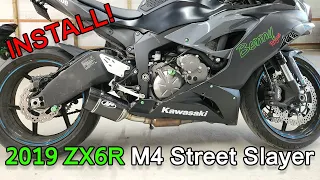 2019 ZX6R M4 Exhaust Install and Servo Buddy