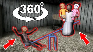 360 Video || Granny vs Baby`s in Yellow vs Grandpa - funny horror animation parody (p.66)