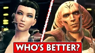 MALE VS FEMALE Smuggler | Who's The Better Voice Actor? (SWTOR)