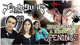 REACCIONANDO POR *PRIMERA VEZ A TODOS LOS OPENINGS* DE *BLACK CLOVER* (NOS ENCOGIMOS!!) - Paloma CSV