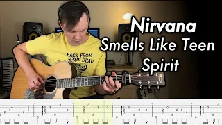 Nirvana - Smells Like Teen Spirit (Fingerstyle guitar cover + Tabs)