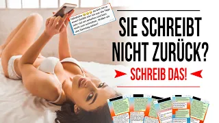 SIE schreibt nicht zurück? 3 Nachrichten auf die du IMMER eine Antwort bekommst! (+Chats)