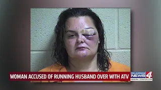 Woman accused of running over, killing husband with ATV in Pottawatomie County after he asked for di