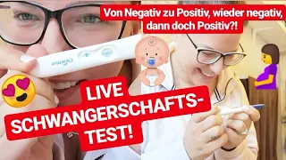 LIVE SCHWANGERSCHAFTSTEST! Von NEGATIV zu POSITIV! Kinderwunsch Rückblick Teil 2