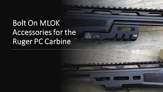 Bolt on MLOK Accessories for the Ruger PC Carbine