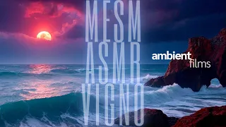 Calm The Mind ::  Ocean Waves & Dreamy Sunset, Sea Caves [ ASMR, For Study & Relaxation  ]