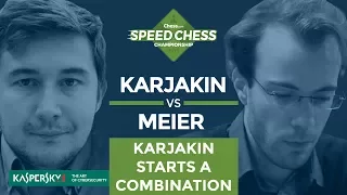 Speed Chess Champs Highlight: Karjakin's "Brilliant" Combination