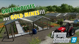 Greenhouses in Farming Simulator 22 are Gold Mines