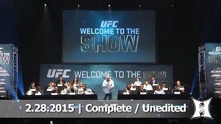 UFC's Welcome To The Show: 20 Fighters / 6 Champs Q&A + Face-Offs (HD / Complete / Unedited)