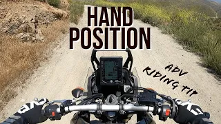 Hand Position When Sitting And Standing| Adventure Motorcycle Riding Tip