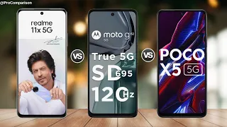 Realme 11x 5g vs Moto G62 5g vs Poco X5 5g || Specs Comparison