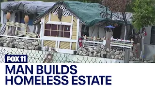 Man builds home, garden along Arroyo Seco in LA County