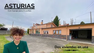 CASA EN VENTA EN NOREÑA, ASTURIAS, CON TERRENO Y GARAJE PARA 3 COCHES  *220.000€*🏡🏡#asturias #casa