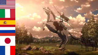 "SASAGEYO" in 6 languages ● Attack On Titan 2020