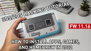 How To Hack New Nintendo 3DS XL (FW 11.16) * Working 2023 Guide *